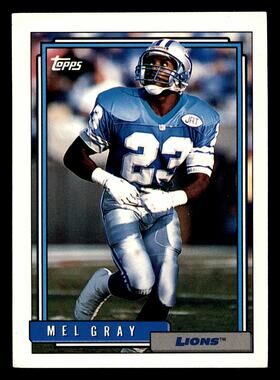 1992 Topps #334 Mel Gray Detroit Lions Football Card